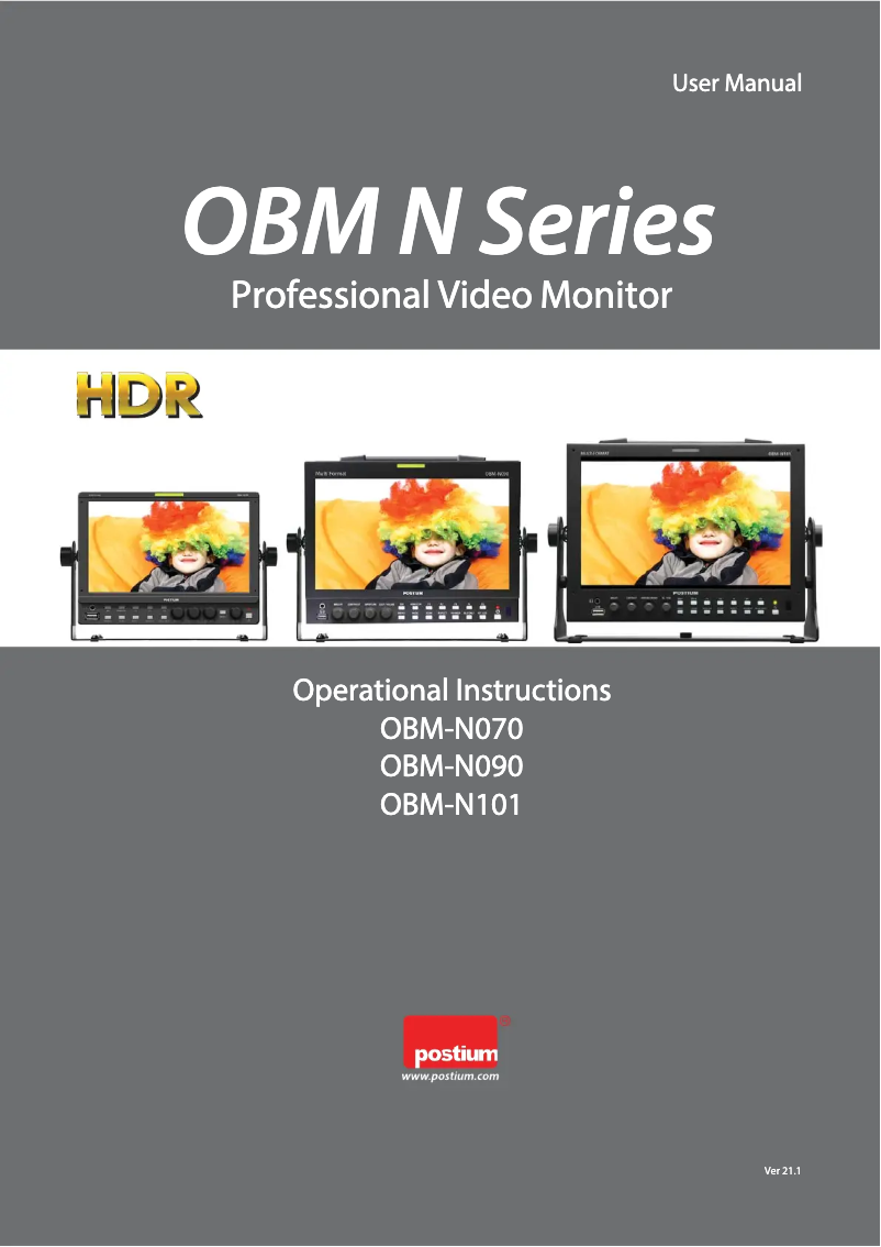 Image de la première page du manuel de l'appareil OBM-N090