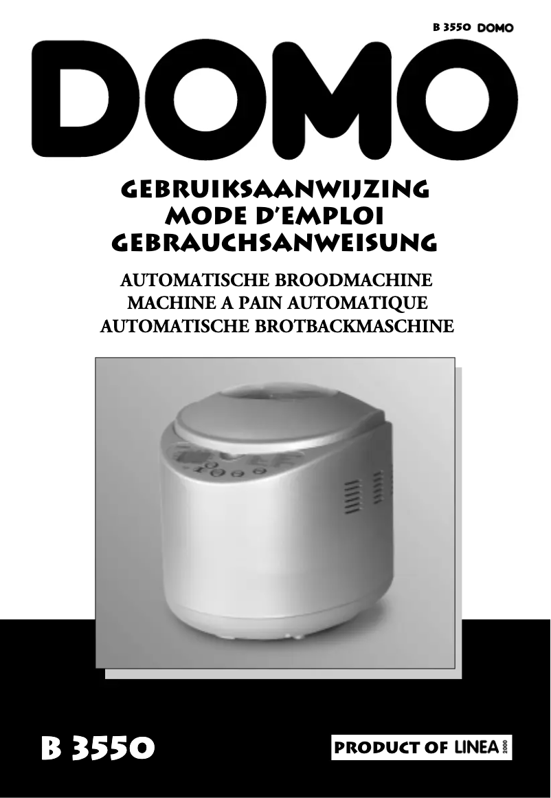 Page 1 de la notice Manuel utilisateur Domo B3550