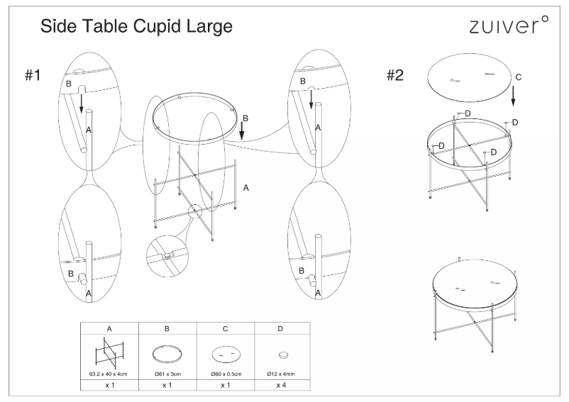 Page n°1 - Manuel utilisateur Zuiver Cupid XXL
