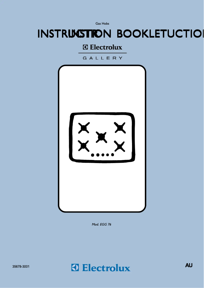 Page 1 de la notice Manuel utilisateur Electrolux EGG 76