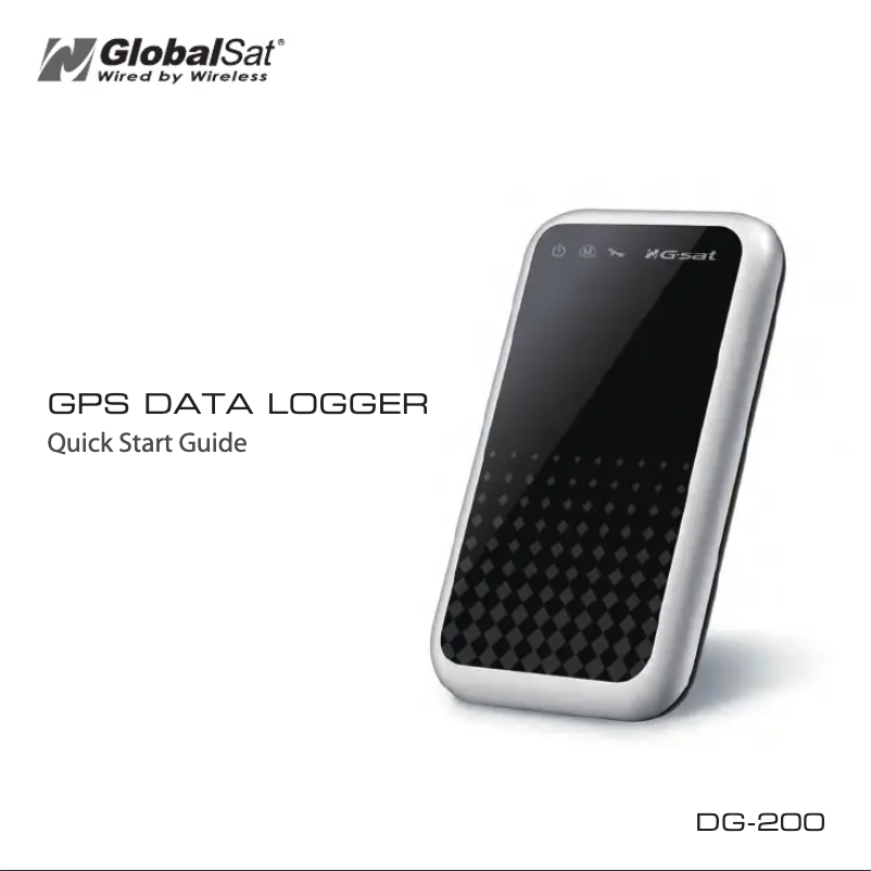 Page n°1 - Guide de démarrage rapide GlobalSat DG-200