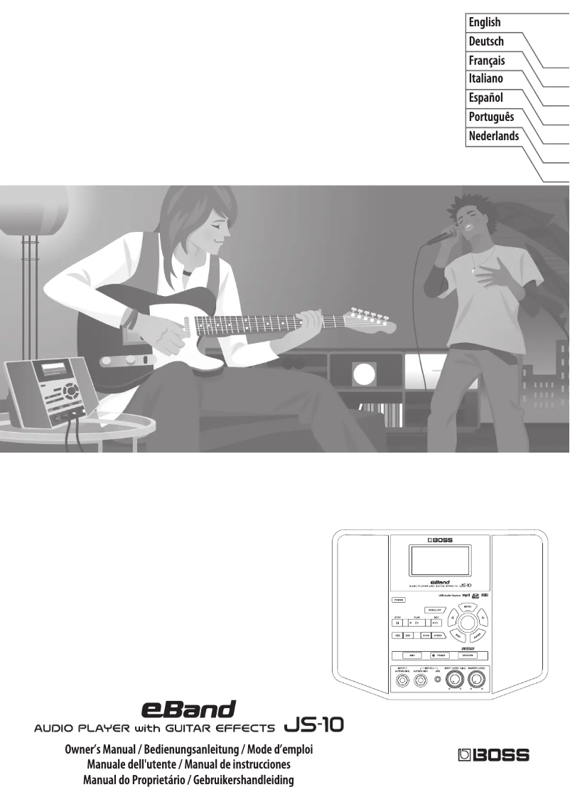 Page 1 de la notice Manuel utilisateur Boss eBand JS-10