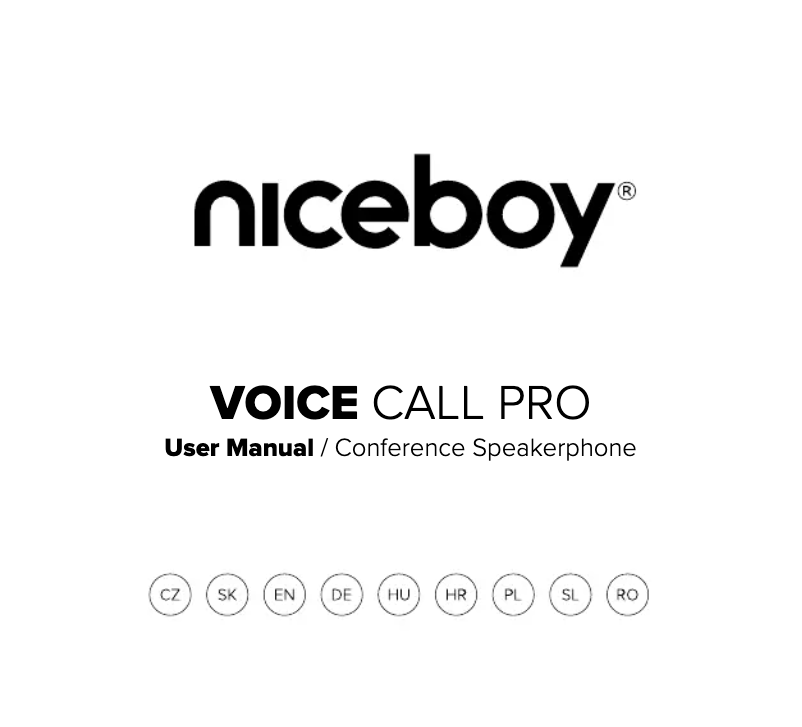 Page 1 de la notice Manuel utilisateur Niceboy VOICE Call PRO