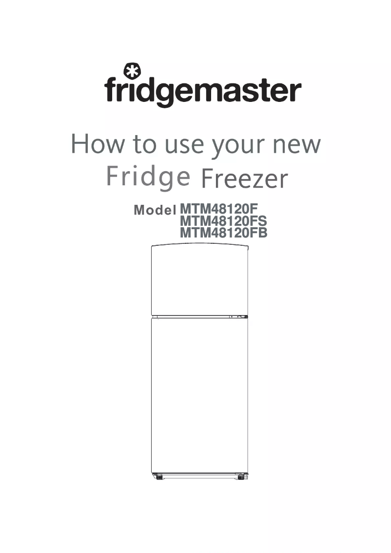 Page n°1 - Manuel utilisateur Fridgemaster MTM48120FB