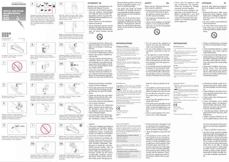 Page n°1 - Manuel utilisateur Grundig HS 5733