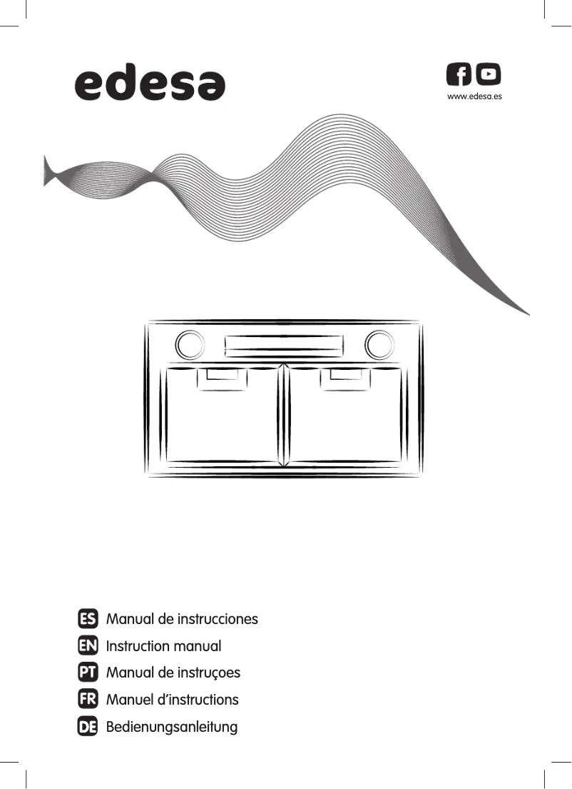 Page 1 de la notice Manuel utilisateur Edesa ECG-5811 BK