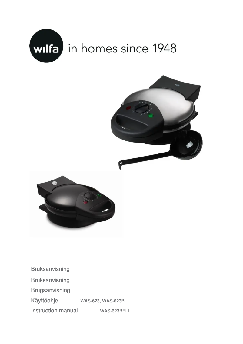 Page 1 de la notice Manuel utilisateur Wilfa HOME WAS-623B