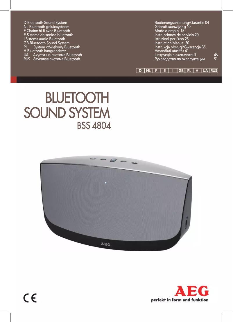 Página 1 del manual Manual de usuario AEG BSS 4804