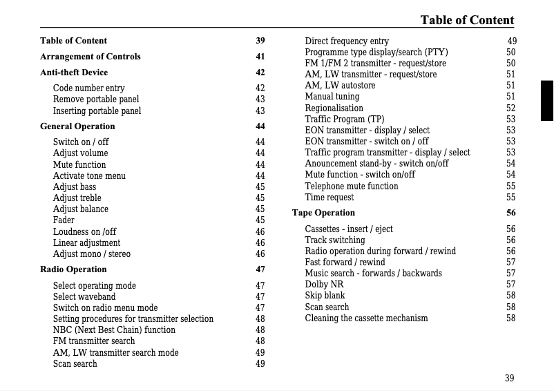 Página 1 del manual Manual de usuario Becker Mexico CD 4337