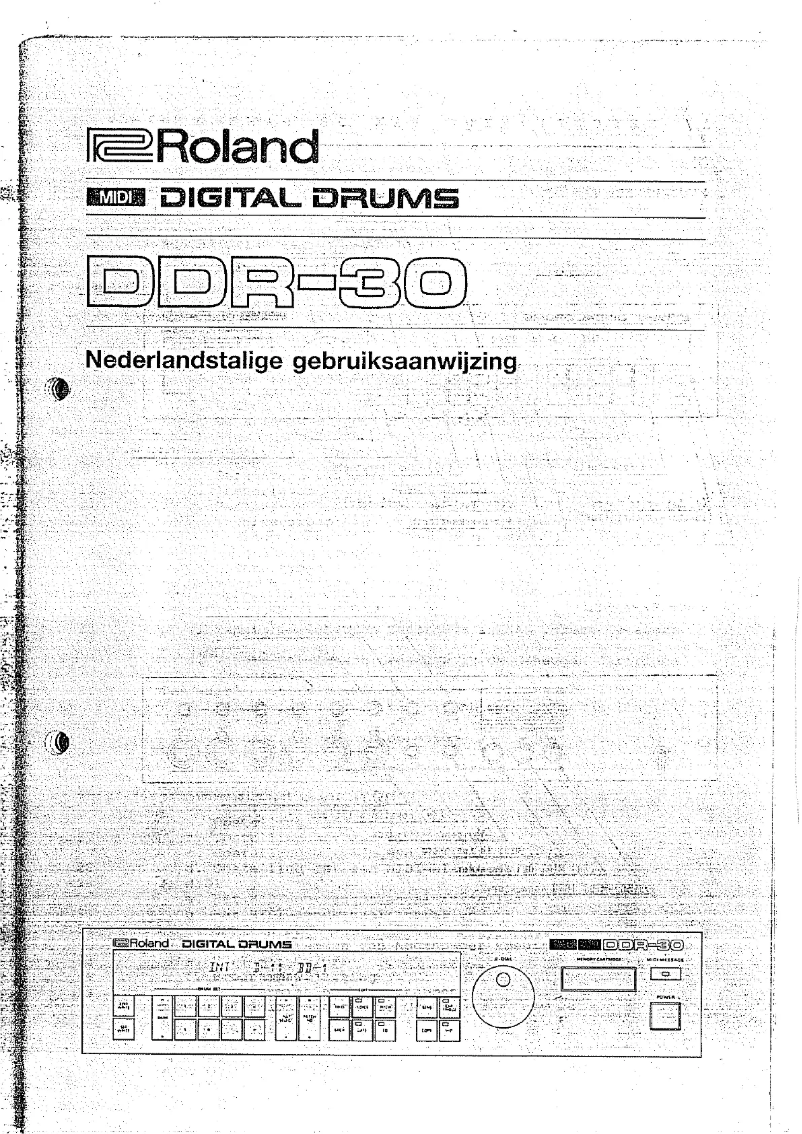Image de la première page du manuel de l'appareil DDR-30