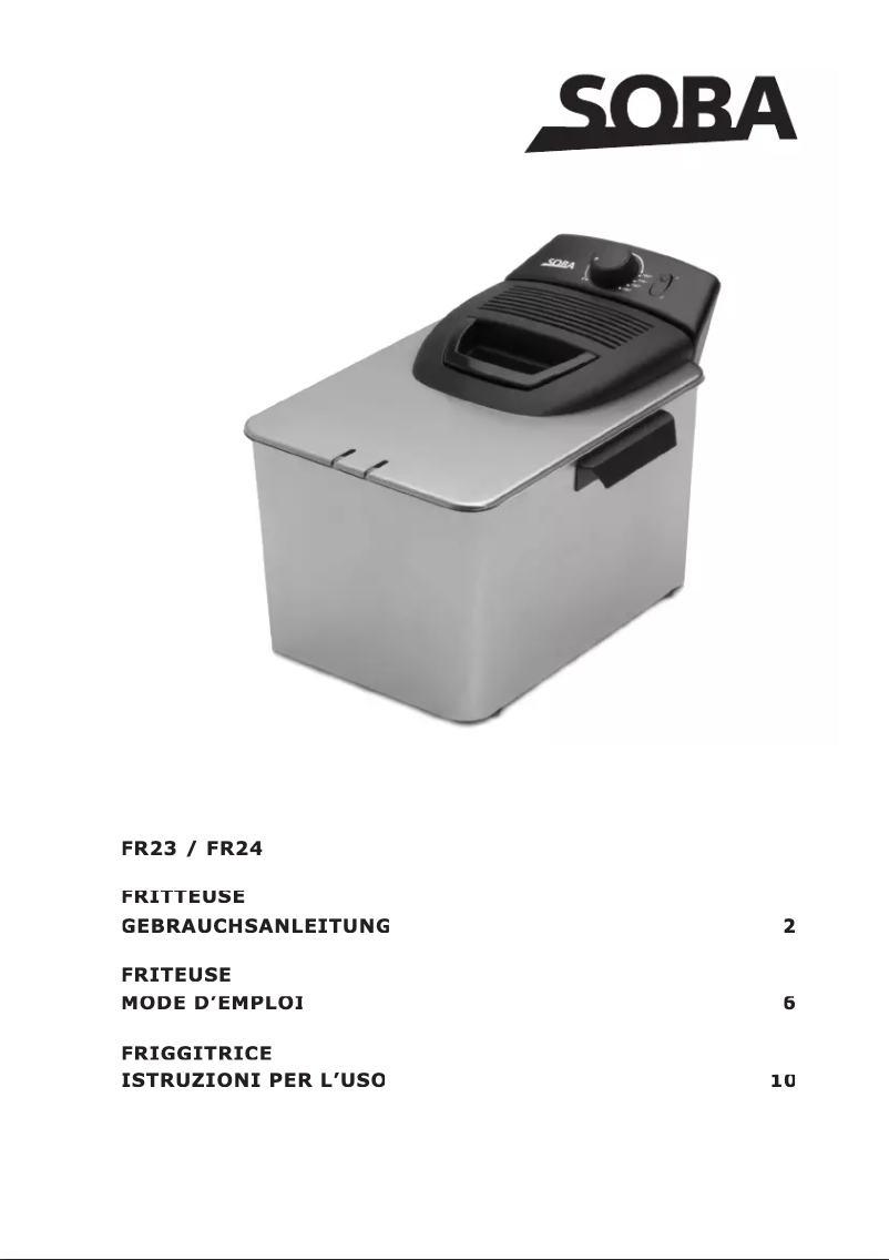 Image de la première page du manuel de l'appareil FR23