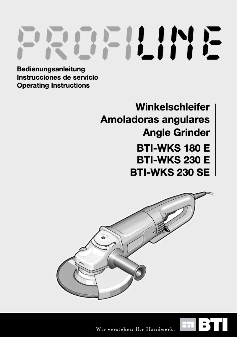 Página 1 del manual Manual de usuario BTI WKS 230 E