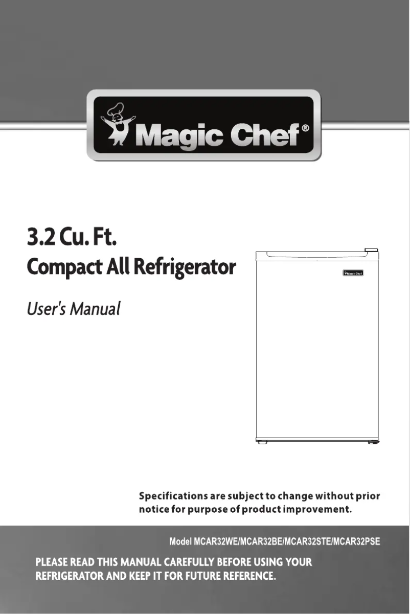 First page image of the manual for MCAR32BE