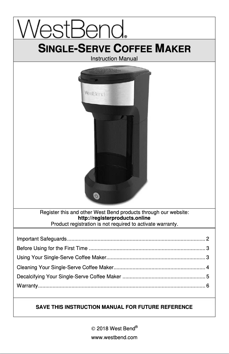 Image de la première page du manuel de l'appareil 56901