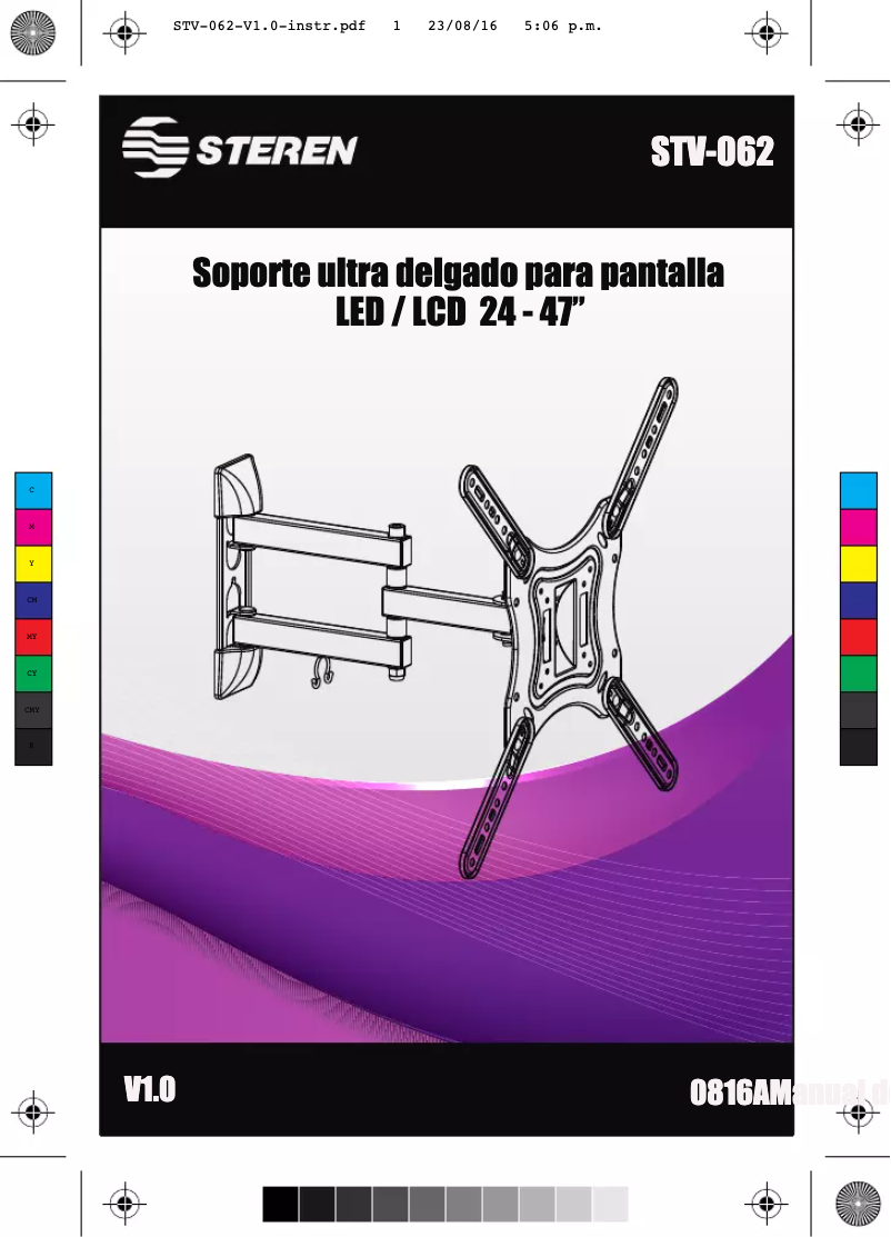 Image de la première page du manuel de l'appareil STV-062