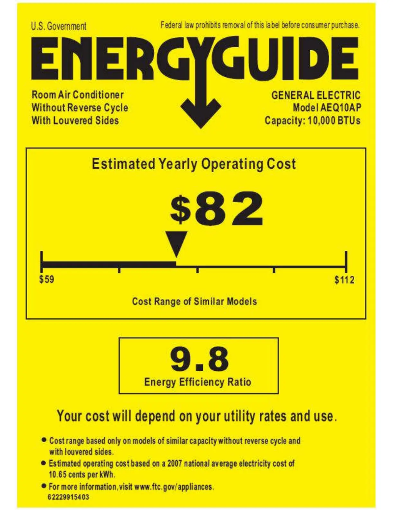 Image de la première page du manuel de l'appareil AEQ10AP