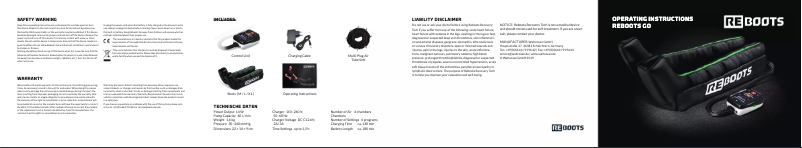 Page 1 de la notice Manuel utilisateur Reboots Go Recovery Boots