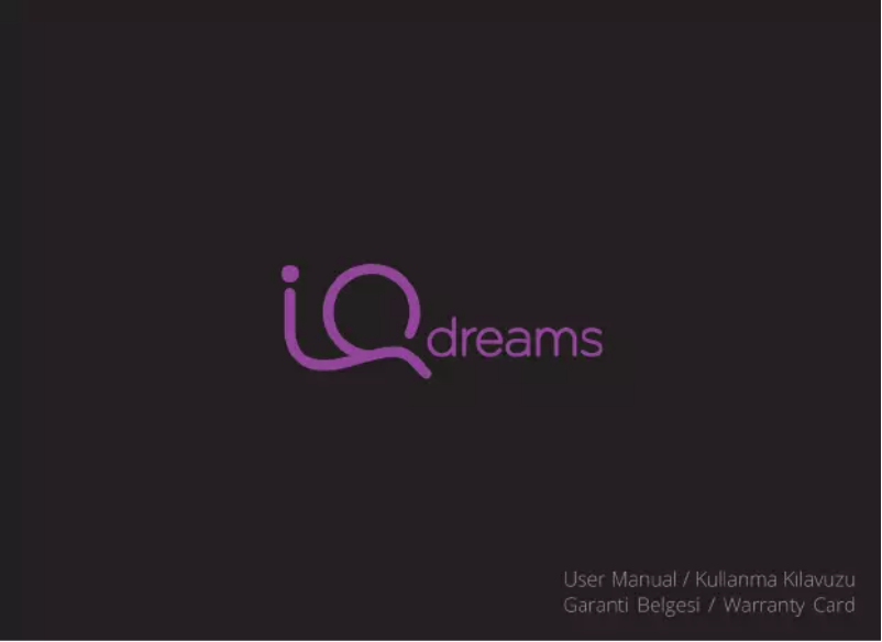 Image de la première page du manuel de l'appareil IQ Dreams