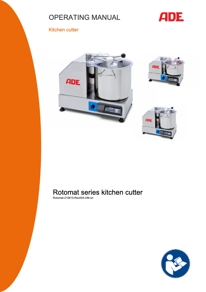 Page n°1 - Manuel utilisateur ADE Rotomat 210614