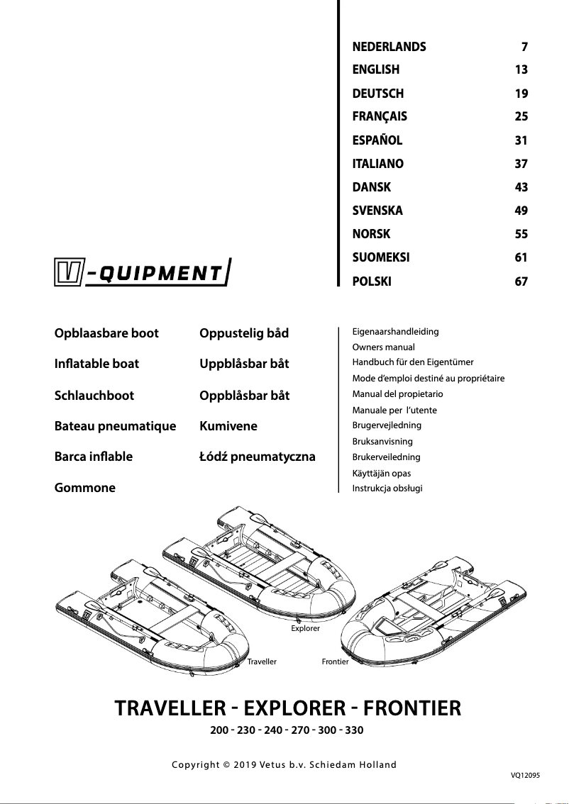 Image de la première page du manuel de l'appareil Frontier 270