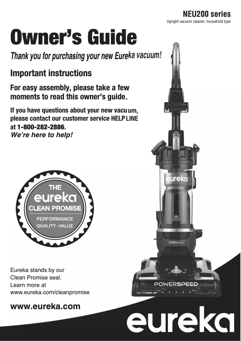Página 1 del manual Manual de usuario Eureka PowerSpeed NEU202C