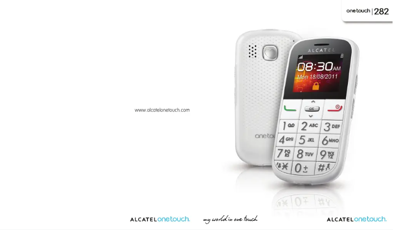 Page n°1 - Manuel utilisateur Alcatel One Touch 282