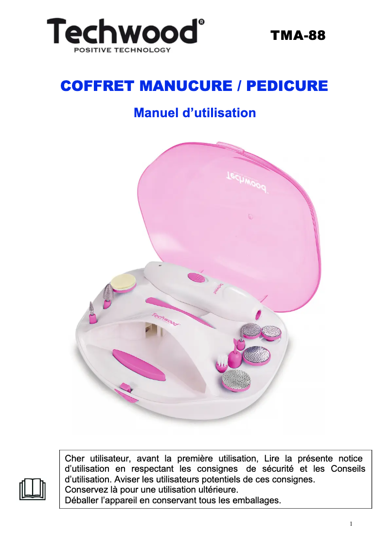 Page 1 de la notice Manuel utilisateur Techwood TMA-58