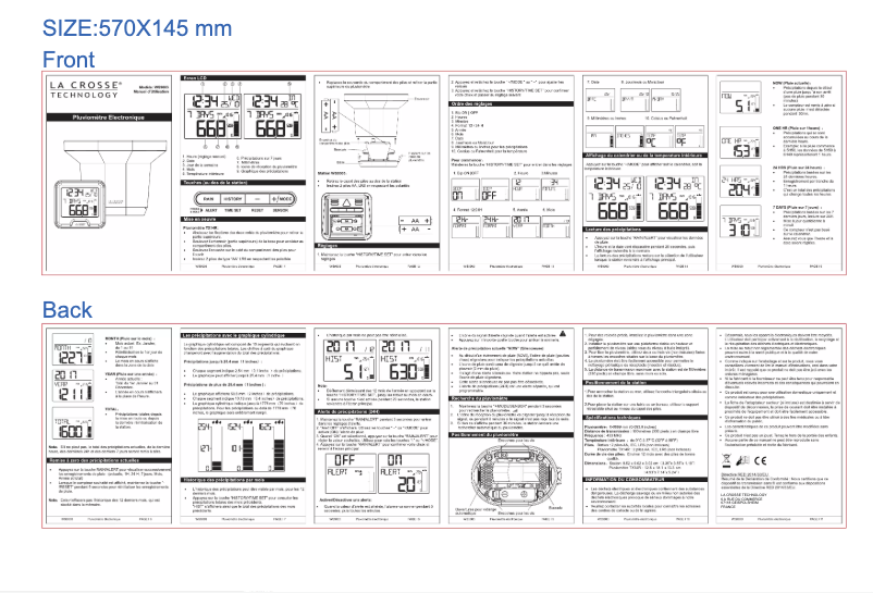 Page n°1 - Manuel utilisateur La Crosse Technology WS9003