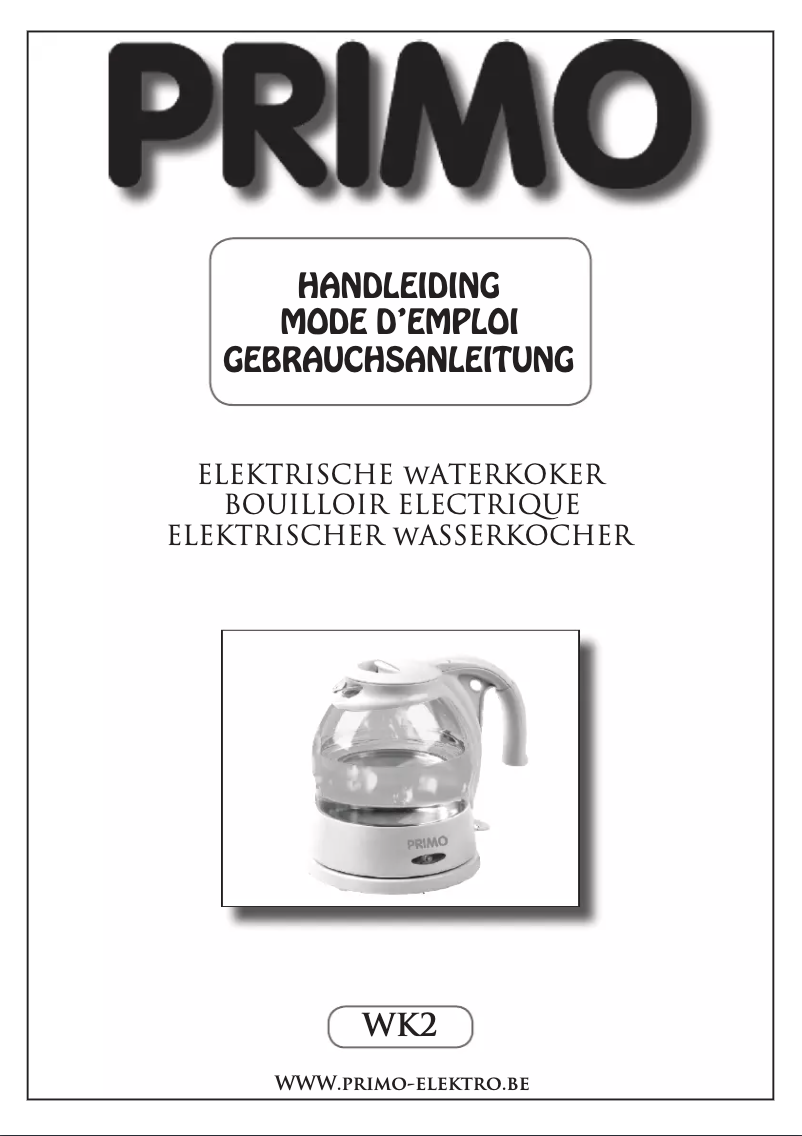 Page 1 de la notice Manuel utilisateur Primo WK2