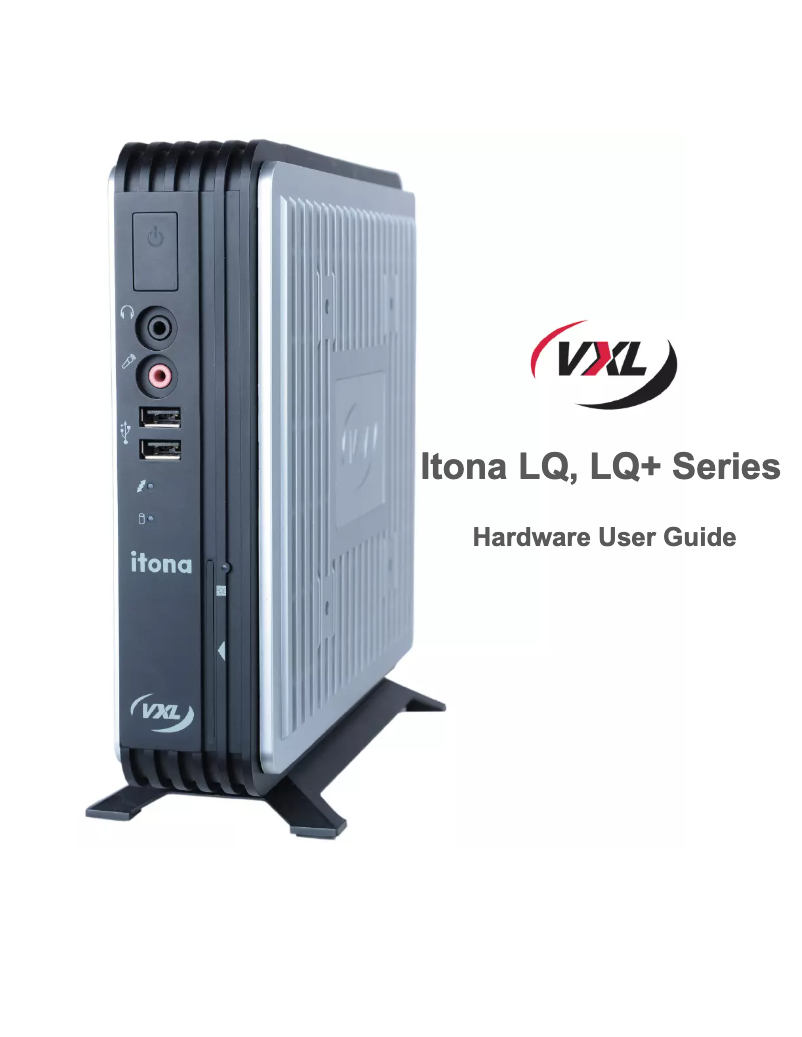 Page n°1 - Manuel utilisateur VXL Itona LQ47