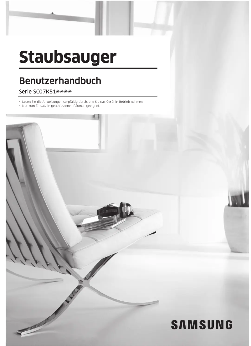 Page 1 de la notice Manuel utilisateur Samsung VC5100 Complete