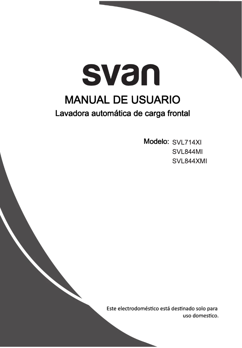 Page 1 de la notice Manuel utilisateur SVAN SVL844XMI