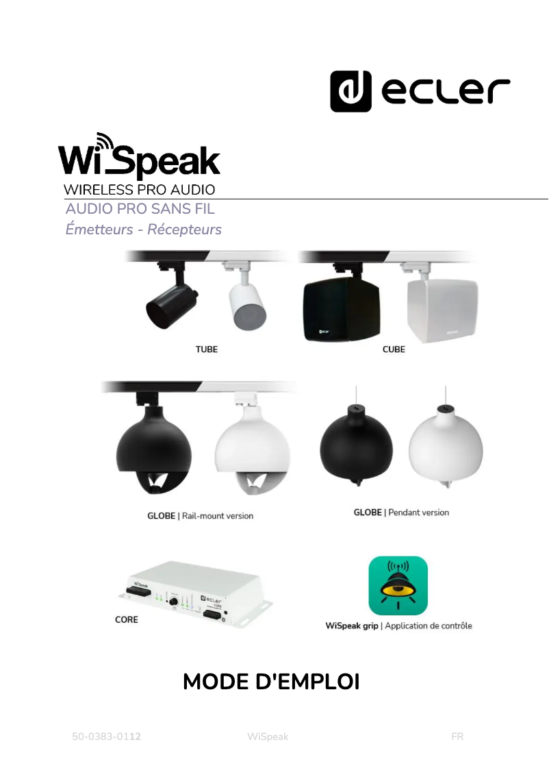 Página 1 del manual Manual de usuario Ecler WiSpeak grip