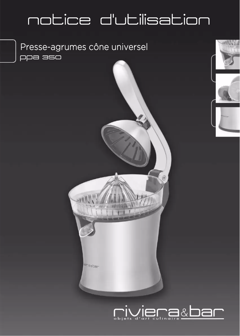 Image de la première page du manuel de l'appareil PPA350
