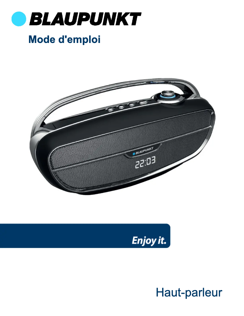 Página 1 del manual Manual de usuario Blaupunkt BLP3360