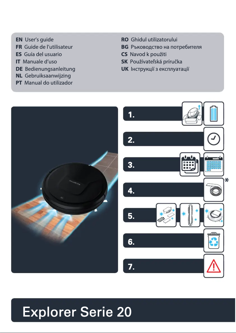 Página 1 del manual Manual de usuario Rowenta X-plorer Serie 20 RR6871