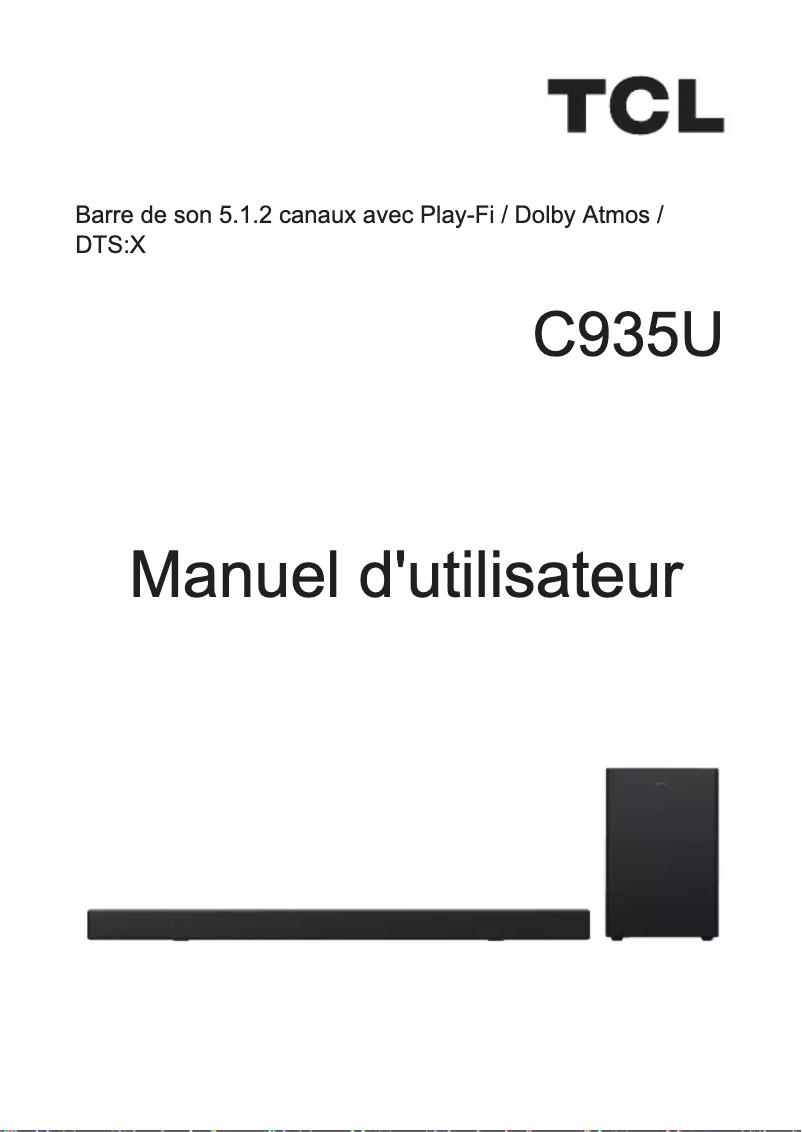 Page n°1 - Manuel utilisateur TCL C935U