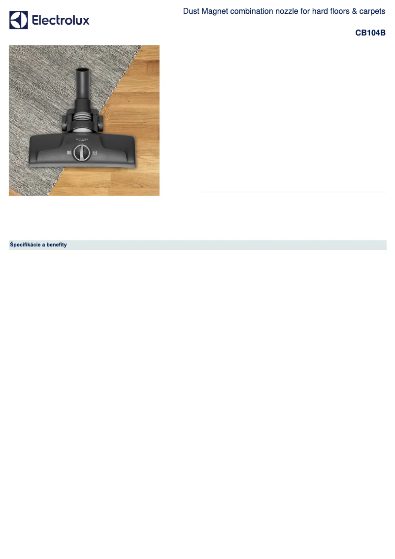 Image de la première page du manuel de l'appareil CB104B