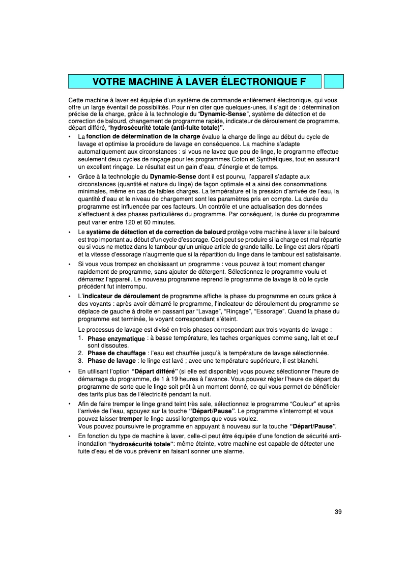 Image de la première page du manuel de l'appareil WA 2700