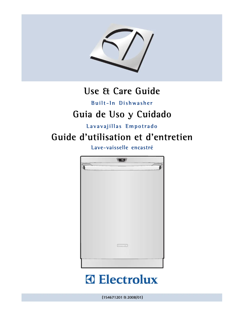 Page 1 de la notice Manuel utilisateur Electrolux EIDW6105GS