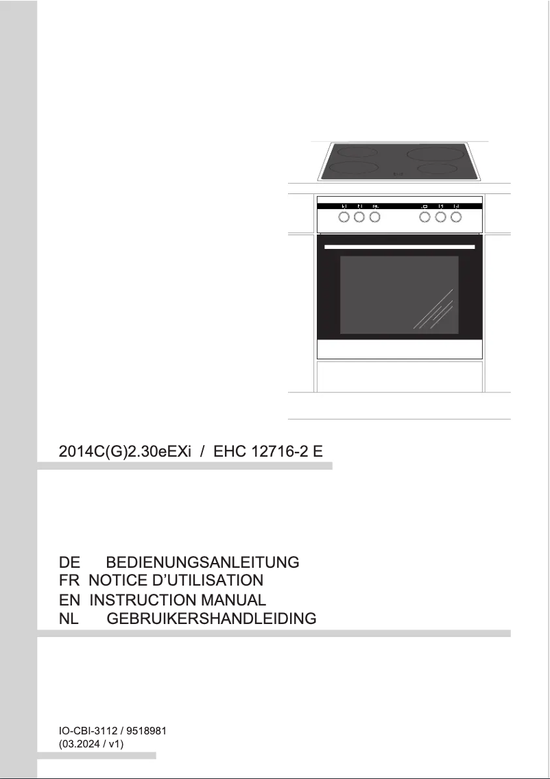 Image de la première page du manuel de l'appareil EHC 12716-2 E