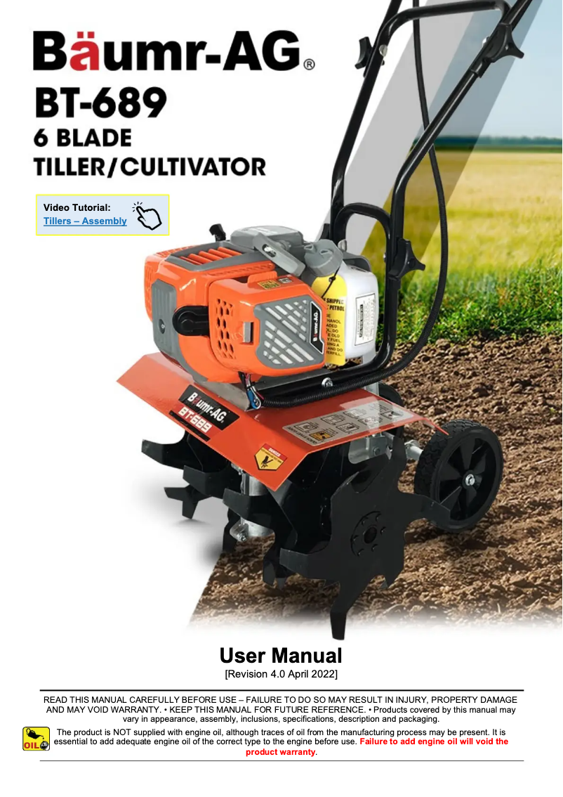 Page 1 de la notice Manuel utilisateur Baumr-AG BT-689