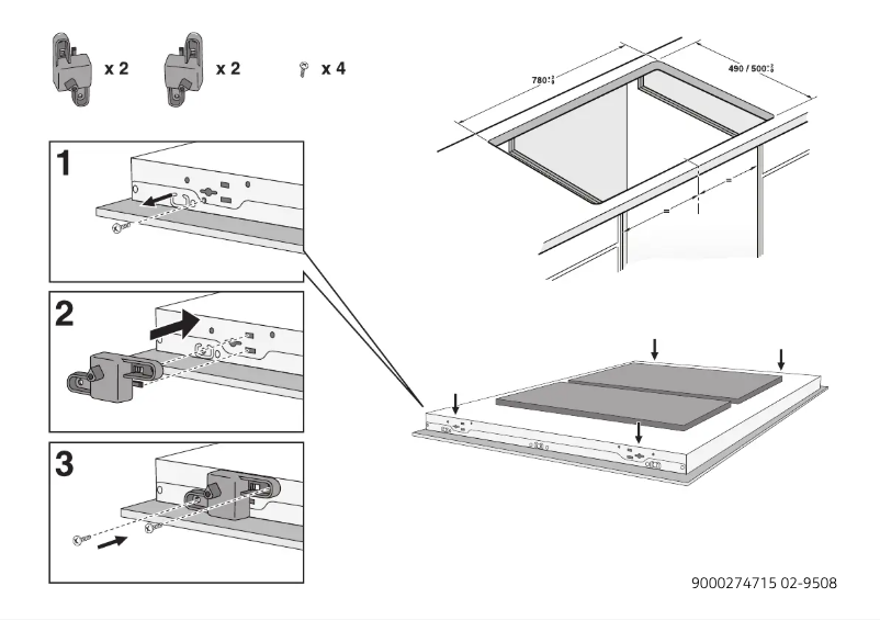 Page 1 de la notice Guide d'installation Siemens EX877LVV1E