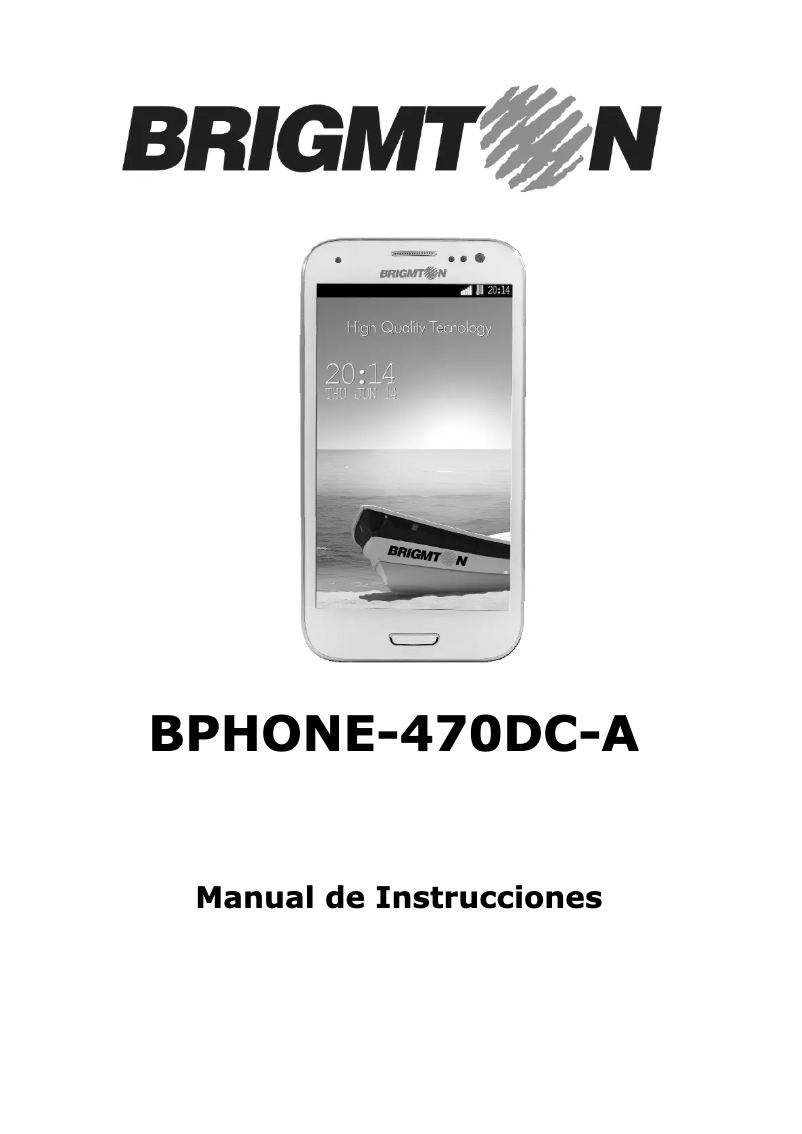 Page 1 de la notice Manuel utilisateur Brigmton BPhone-470DC
