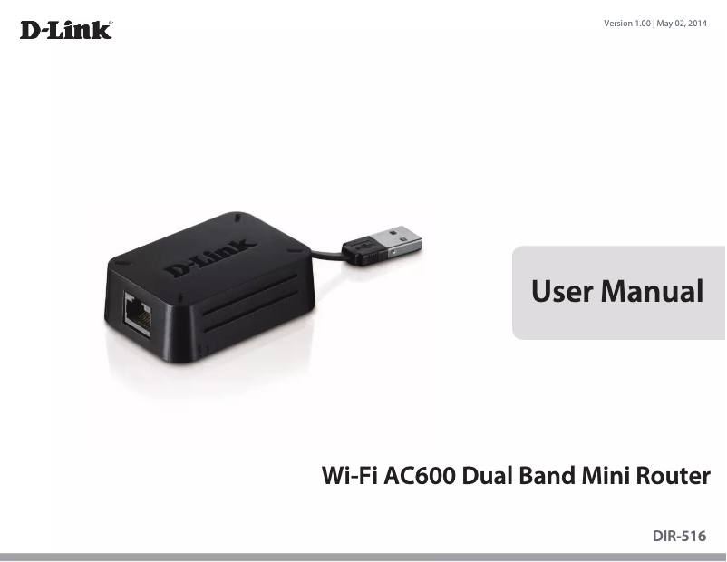 Page 1 de la notice Manuel utilisateur D-Link DIR-516