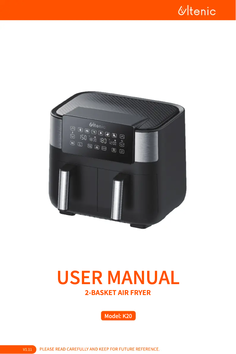 Page n°1 - Manuel utilisateur Ultenic K20