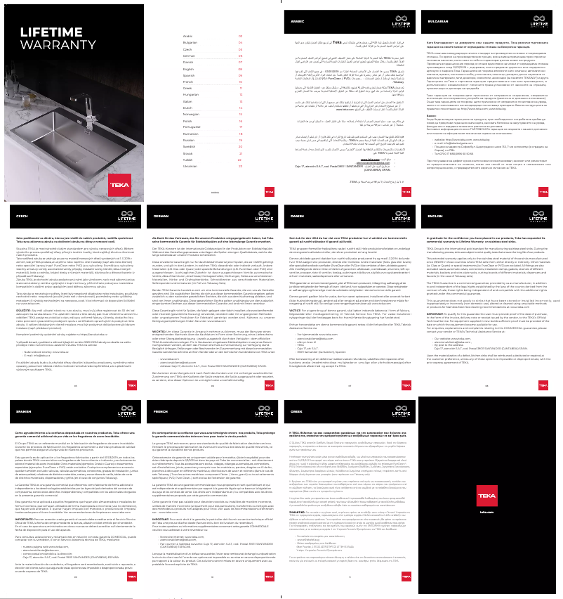 Page 1 de la notice Mode d'emploi Teka TU 23.20 D