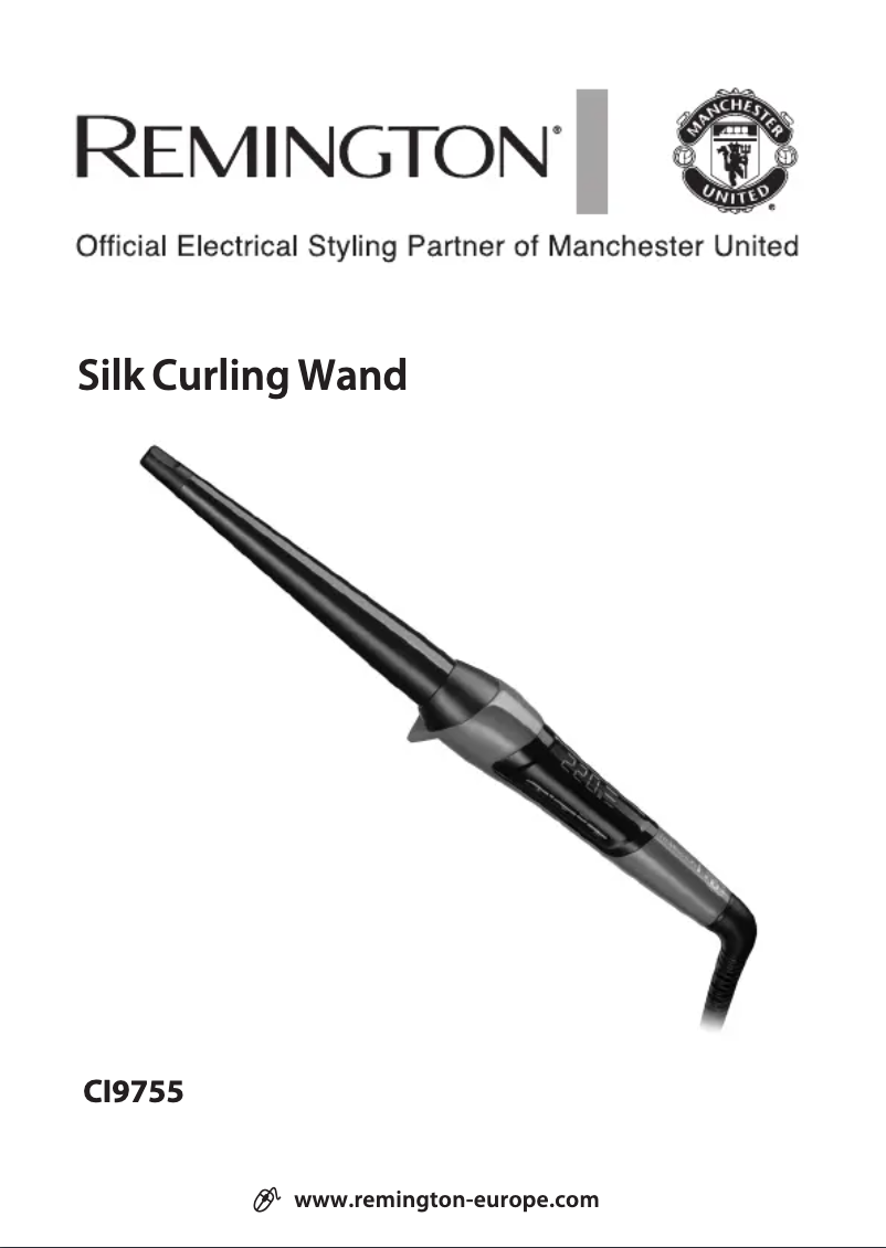 Page 1 de la notice Manuel utilisateur Remington Silk Curling Wand CI9755
