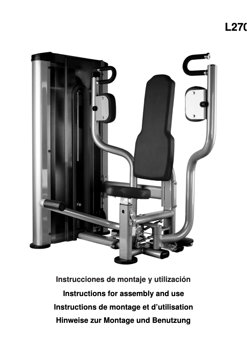 Page 1 de la notice Manuel utilisateur BH Fitness L270