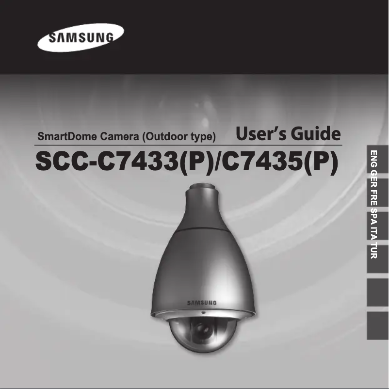 Page 1 de la notice Manuel utilisateur Samsung SCC-C7435P